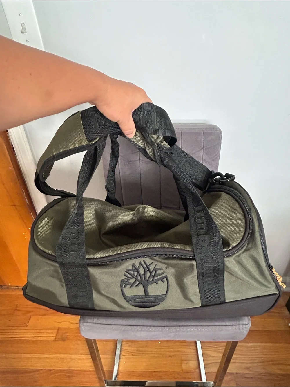 Rare Timberland Duffel Bag – Unique Design olive green
